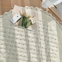 [바보사랑] 엘린 엠보싱 순면 원형 러그 150R - 2color