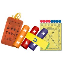 파티짱 민속 전통 중형 대형 윷놀이 세트, 중형 윷놀이 세트 (칼라)