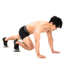 지투피 코어 트레이닝 피트니스 복부 운동 슬라이더 2p, 레드