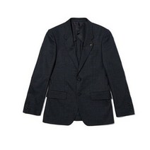 코오롱 커스텀멜로우 남성 실크 크레스피노 수트 자켓 네이비 투톤 광택 정장 상의 CWFBM20319NYX