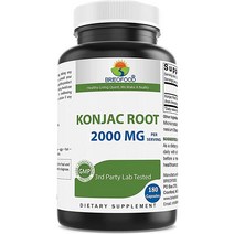 Brieofood 곤약 뿌리 글루코만난 서빙 당 2000 mg - 180 채식주의자 캡슐