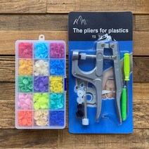 DIY 티단추 15종 공구세트 T단추 기구부자재, 단추15색세트+티단추기구세트