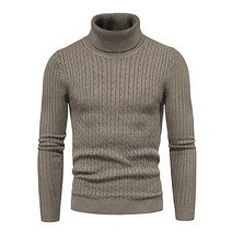 니트스웨터 남자 가을 겨울 터틀넥 따뜻한 패션 솔리드 컬러 남성 슬림 풀오버 남성 바닥 셔츠