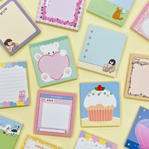 매일매일 메모패드(4디자인 1선택), 8디자인 1세트(랜덤/10%할인))