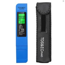 EC측정기 전문 3 인 1 PH 테스터 물 측정기 TDS EC 온도 측정기 디지털 LCD 테스트 펜 순도 필터 수질, Blue Backlight