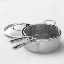 Williams Sonoma 윌리엄스 소노마 Thermo-Clad™ 시그니처 스테인리스-스틸 딥 Saute with Fryer 바구니 가격