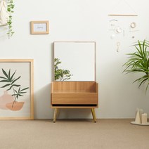 윈썸 데이지 500 미니 좌식 화장대 원룸 1인 거울 서랍 수납 실용적인 깔끔한 화장대, ACACIA(아카시아)