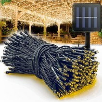 YINGJING 태양광 직렬등 32m 300등 8모드 3가지 색상 조명, 32m300LED, 채색광선