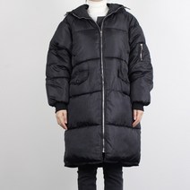 마켓메이트 여성 겨울 롱 패딩 웰론 후드 점퍼 빅사이즈 77 88 여자 솜 자켓 코디 데일리룩 블랙 재킷