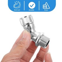 해바라기샤워기 황동 샤워 엘보 어댑터샤워 암 커넥터고정 암내열성압력 저항욕실 각도 조절 가능 해바라기수전, 없음