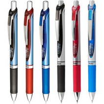 펜텔 에너겔 노크식 중성펜 BLN75 BL77, 0.5mm(니들팁), 블루(A)／블랙 잉크