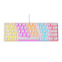 기계식키보드 태블릿PC 게이밍 피파 배그 저가형 키보드 A02, FREE, 청축 화이트