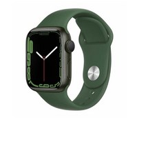 Apple 애플워치 7, 41mm, GPS, 알루미늄, 그린 / 클로버 스포츠 밴드