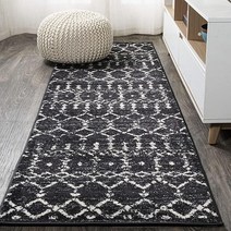 JONATHAN Y MOH101E-28 모로칸 하이프 보호 빈티지 다이아몬드 러그 2 X 8 아이보리/멀티