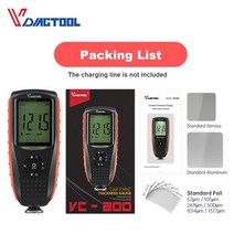 자동차 테스터 부품 vdiagtool vc200 코팅 두께 게이지 0-1500 vc300 백라이트 car paint film thickness tester fenfe, 협력사