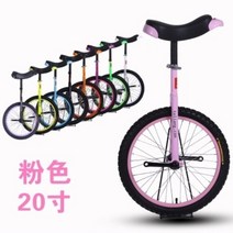 외발 자전거 어린이 성인 코어 근력 밸런스 균형 운동 다양한 사이즈 색상, 핑크 20인치