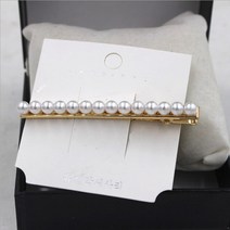 수스다 진주큐빅 일자 머리핀 헤어핀 진주핀 실핀