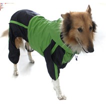 제조사 직거래 반려동물 의류 빅 도그 레인코트 빅 도그 네발 레인코트 빅 도그 펫 레인코트, 초록색 풀색, L-XS