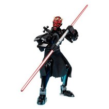 스타 워즈 빌드 가능 그림 Boba Fett Stormtrooper 다스 베이더 Kylo Ren Chewbacca 일반 Grievou 액션 피규어 Kids Boy Toy Gift, Darth Maul