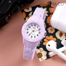 큐앤큐 미니사이즈 파스텔 라벤더 시계 VS66J-009Y