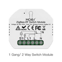 Tuya-ZigBee 3.0 스마트 조명 스위치 릴레이 모듈 1/2/3 Gang Smart Life/Tuya 앱 제어 Alexa Google 홈 yandex와 호환, 1 Gang Switch China