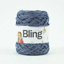 [앵콜스] 블링 Bling (250g) 메탈사 네트백 반짝이실 털실, 13 블링데님