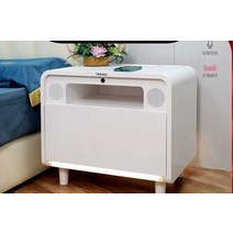 침대 옆 탁자 무선충전 오디오 서랍 지문 잠금 협탁 잠금협탁, 티몰 엘프 에디션(샴페인 골드)