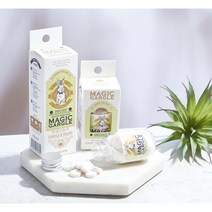 고체치약 휴대용거품치약 씹는치약 발포가글 천연성분 무파라벤 무알코올 불소, 부드러운 피치향 (18정)