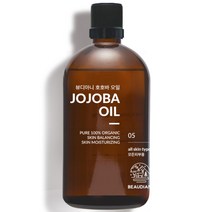 뷰디아니 오가닉 호호바 오일 유기농 (베이비 신생아 유아) 비건화장품 속건조케어 퓨어 모이스쳐라이징 비정제 냉압착 바디 마사지 페이스 천연 아토피 건선 건조한피부 조조바, 호호바오일 1개