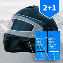 [2+1] 72스퀘어 김서림방지 필름 1매 오픈페이스 풀페이스 오토바이 헬멧용 옵션선택, [2+1]풀페이스