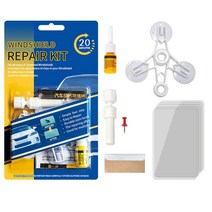 자동차유리복원제 유리본드 자동차 앞 유리 수리 키트 빠른 수정 금이 간 도구 수지 실러 DIY 창 화면, 01 Repair kit 1
