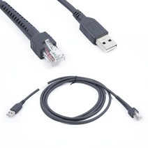 기호 바코드 스캐너 직렬 케이블 1 개 6.6ft USB LS1203 LS2208 AP DS9208 도구 액세서리, 한개옵션0