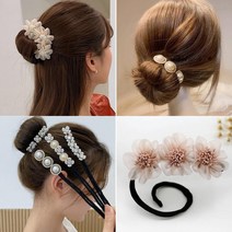 5초 당고머리 메이커 똥머리 올림머리밴드 와이 만들기 헤어끈 꺼