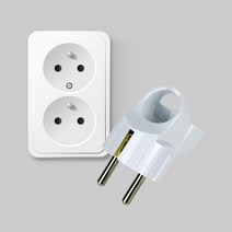 ㄱ형 플러그 콘센트 접지형 전기플러그, 1개