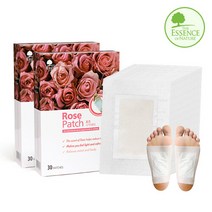 [에센스네이쳐](1+1)힐링 휴면휴족 수액패치 풋케어-로즈(총60입)