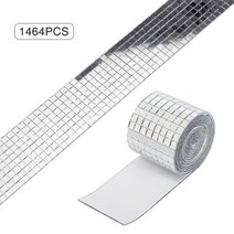 모자이크 바닥 욕실 베란다 현관 타일 모자이크타일 시트지 1m 웨딩 홀리데이 홈 장식 반짝이 스팽글 스티커 유리 모자이크 타일 거울 자체 접착 종이 실버 골드 로즈 골드, 1롤 실버, 협력사