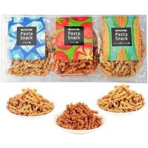 직장인간식 일본식과자 일본풍간식 산슈 총본포 파스타 스낵 pasta snack 바삭바삭한 식감 과자 안주 (선물 3봉입(솔트 토마토 옥수수 포타주)), 선물 3봉입 (솔트, 토마토, 콘 포타주)