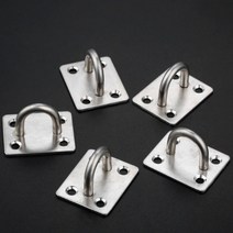 달자샵 1+1 스테인리스 고정식 U형 후크고리 천장 장식 걸이 대, 중 1Pcs+1Pcs