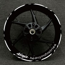 휠허브 데칼 장식 로고 닌자 125 250 300 400 650 ZX-6r 10R 14R 림 반사 스티커 가와사키 오토바이 17 인, 28 Package 14