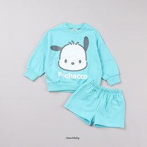 [정품] 산리오 반바지 상하세트