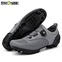 클릿슈즈 자전거 로드 mtb 피직 시디 시마노 평페달 클릿 슈즈 신발 산악 자전거 신발 사이클링 운동화 속도 남성용 페달 spd 플랫 신발 자전거 클리트 신발 야외 스포츠 철인, 엠티비 그레이, 8.5