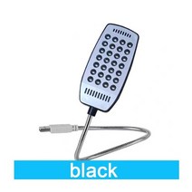 28 LEDs 책 빛 슈퍼 밝은 DC5V USB 독서 야간 조명 테이블 램프 보조베터리 노트북 컴퓨터, 03 Black