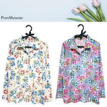 [편마담샵] 엄마 60대 70대 카라티 플라워 긴팔 춘추 할머니 어머니 가을옷