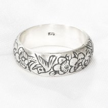 은꽃 실버 매화꽃 엔틱 은가락지 925실버반지 여성실버 반지