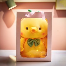 귀여운 병아리 인형 쿠션 애착 삐약이 작은 대형 모찌, B.보타이 닭[선물세트], 22cmcm