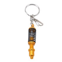 쇽업쇼바 서스펜션 유니버설 조정 가능한 합금 자동차 인테리어 서스펜션 키 체인 Coilover 봄 자동차 튜닝, 01 Gold
