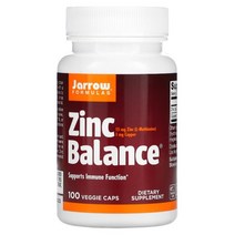 JARROW FORMULAS ZINC BALANCE 베지 캡슐 100정