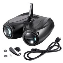 천체투영기 플라레타리움 천장조명 64 128 Led 더블 헤드 비행선 RGBW 패턴 무대 효과 조명 프로젝터 DJ 디스코 파티 조명 크리스마스, 128_미국 플러그