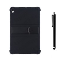 TECLAST APEX Z4 PRO 전용 범퍼 실리콘 거치대 케이스 + 터치펜, BLACK