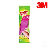 HUM591840(set)3M 황토숯 고무장갑 대 10개, 1, 대(L)